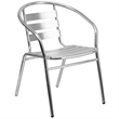 Bowery Hill 5 Piece Stainless Steel Square Patio Dining Set in Aluminum Silver