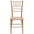 Bowery Hill Wood Chiavari Stacking Chair in Natural