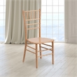 Bowery Hill Wood Chiavari Stacking Chair in Natural