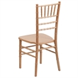 Bowery Hill Wood Chiavari Stacking Chair in Natural