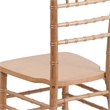 Bowery Hill Wood Chiavari Stacking Chair in Natural