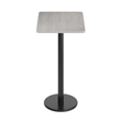 Bowery Hill Cast Iron Black Bar Table Rectangular 24