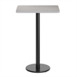 Bowery Hill Cast Iron Black Bar Table Rectangular 24