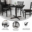 Bowery Hill Laminate Black Dining Table Square 36