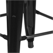 Bowery Hill Metal 30'' Backless Bar Stool in Black