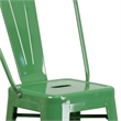 Bowery Hill Metal 30'' Bar Stool in Green