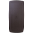 Bowery Hill Plastic Folding Table in Brown