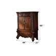 Bowery Hill 3-Drawer and 2-Door Wood Accent Chest in Warm Cherry