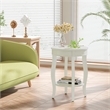 Bowery Hill End Table in Antique White
