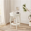 Bowery Hill End Table in Antique White