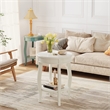 Bowery Hill End Table in Antique White