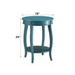Bowery Hill End Table in Teal