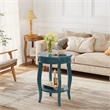 Bowery Hill End Table in Teal