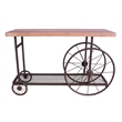 Bowery Hill Console Table in Oak and Antique Gray
