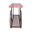 Bowery Hill Console Table in Oak and Antique Gray