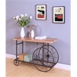 Bowery Hill Console Table in Oak and Antique Gray