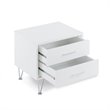 Bowery Hill 2 Drawer Nightstand in White