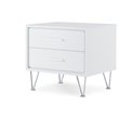 Bowery Hill 2 Drawer Nightstand in White