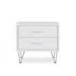 Bowery Hill 2 Drawer Nightstand in White