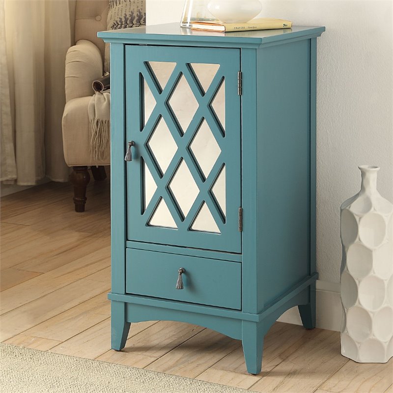 Bowery Hill End Table in Teal