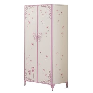 Bowery Hill Wardrobe Armoire in White