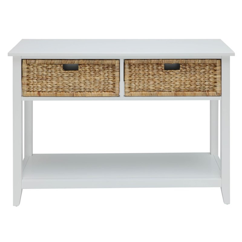 Bowery Hill Console Table in White
