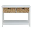 Bowery Hill Console Table in White