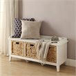 Bowery Hill Storage Bench in White