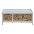 Bowery Hill Storage Bench in White