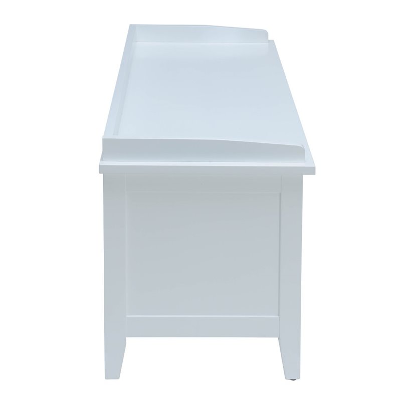 Bowery Hill Storage Bench in White