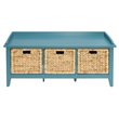 Bowery Hill Storage Bench in Teal