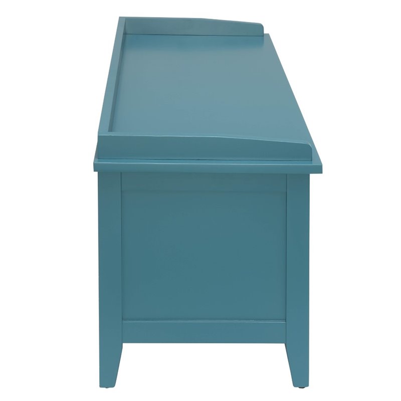 Bowery Hill Storage Bench in Teal