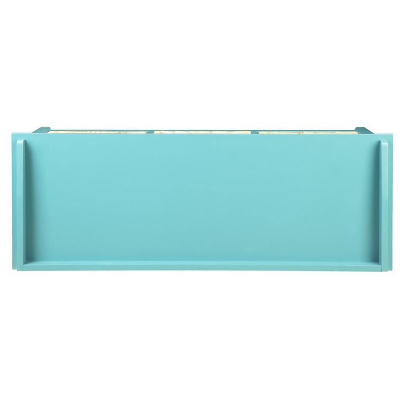 Bowery Hill Storage Bench in Teal