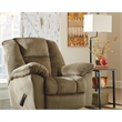 Bowery Hill Metal and Wood Tray Floor Lamp w/Fabric Shade in Black
