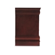 Bowery Hill Engineered Wood Reddish Brown Nightstand Rectangular Small Space Solution 23.75