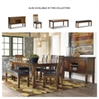 Bowery Hill Faux Leather Medium Brown Dining Bench Rectangular 49.75