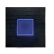 Bowery Hill Contemporary Wood Counter Height LED Dining Table in Black