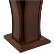 Bowery Hill Contemporary Solid Wood/Wood Veneer/MDF/Glass End Table in Cherry