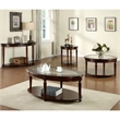 Bowery Hill End Table Coffee Accent Table Round in Wood - Cherry