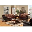 Bowery Hill 2 Piece Sofa Set in Burgundy