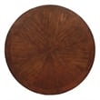 Bowery Hill Wood Cherry Dining Table Round Pedestal