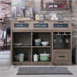 Bowery Hill Transitional Buffet in Warm Chestnut