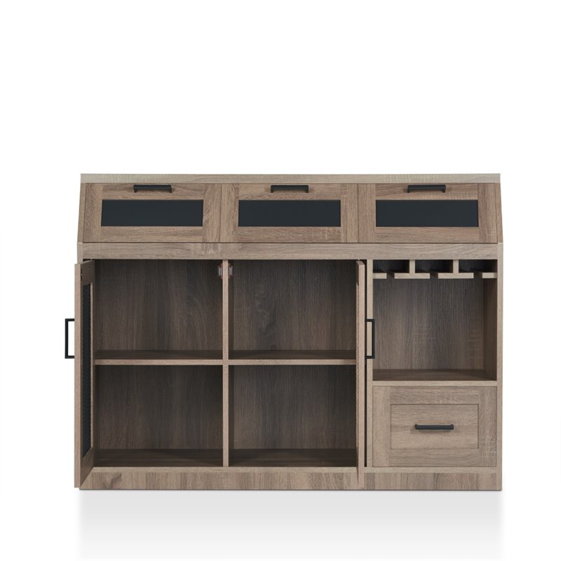 Bowery Hill Transitional Buffet in Warm Chestnut