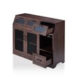 Bowery Hill Particle Board Vintage Walnut Buffet Rectangular 35.2