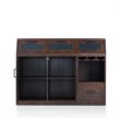 Bowery Hill Particle Board Vintage Walnut Buffet Rectangular 35.2