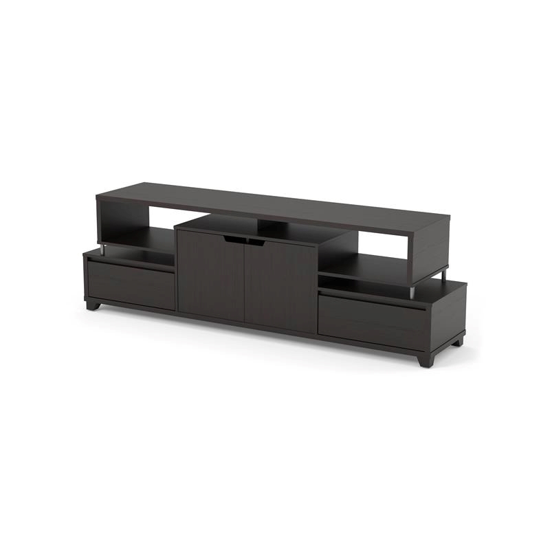Bowery Hill Contemporary Wood TV Console for TVs up to 71