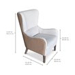 Bowery Hill Wingback Accent Chair in Beige