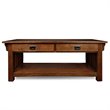 Bowery Hill Wood Brown Coffee Table Rectangular 48