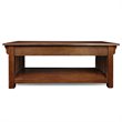 Bowery Hill Wood Brown Coffee Table Rectangular 48