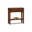 Bowery Hill Wave Console Table in Medium Oak
